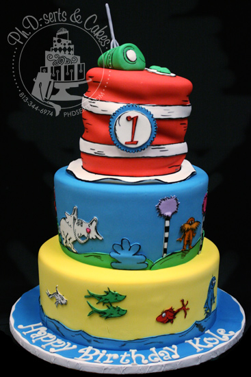 Dr. Seuss Birthday Cake