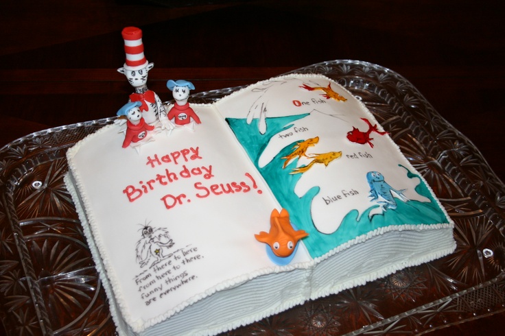 Dr. Seuss Book Cake