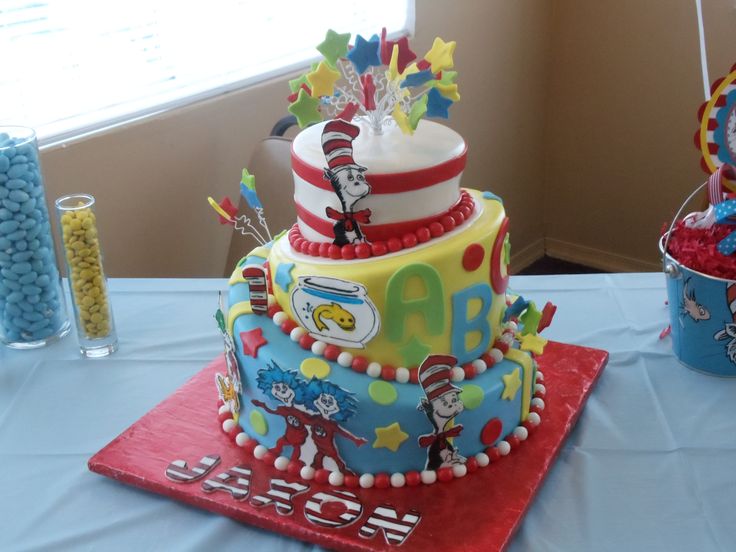 Dr. Seuss First Birthday Cake Ideas