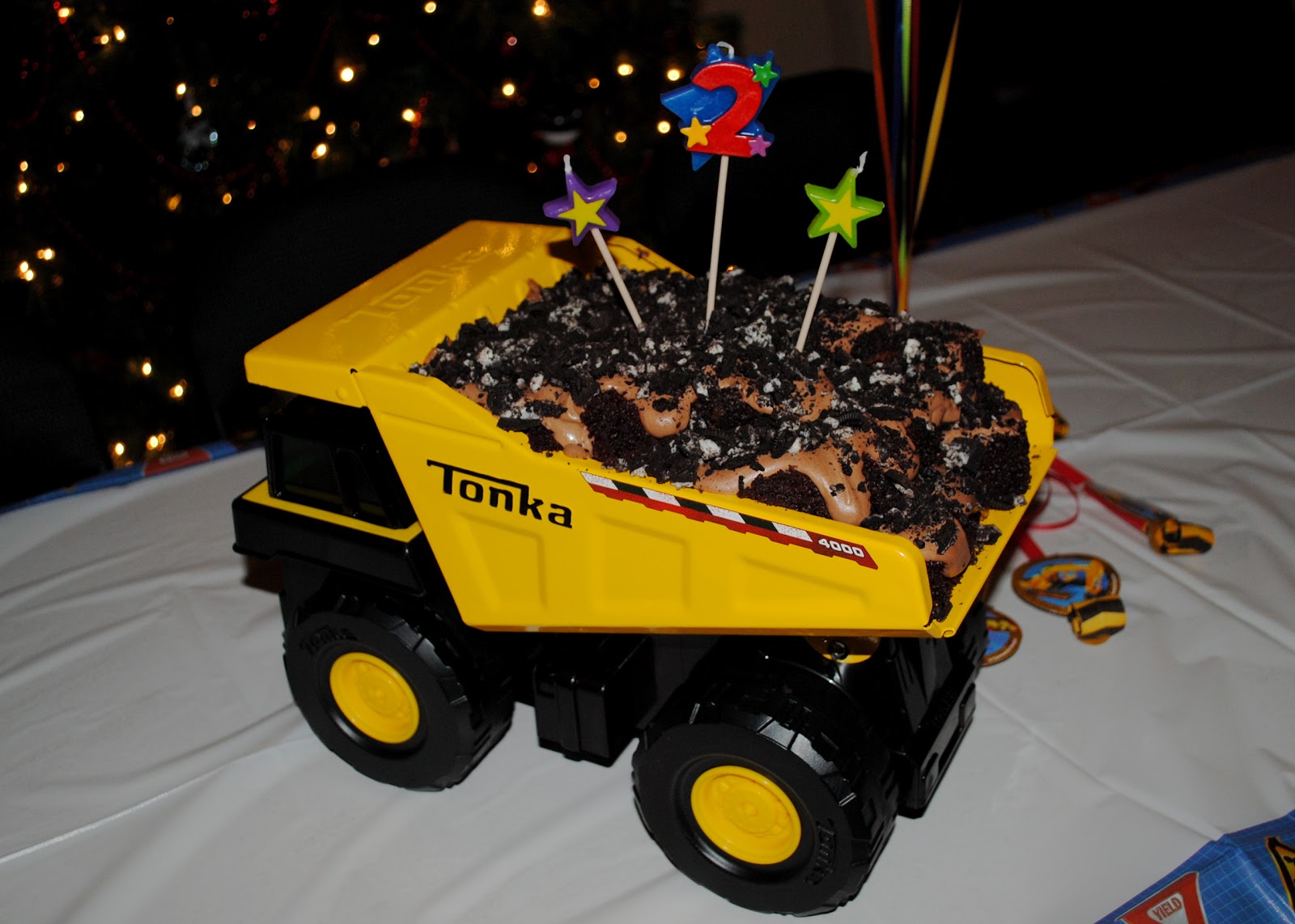 Dump Truck Birthday Cake