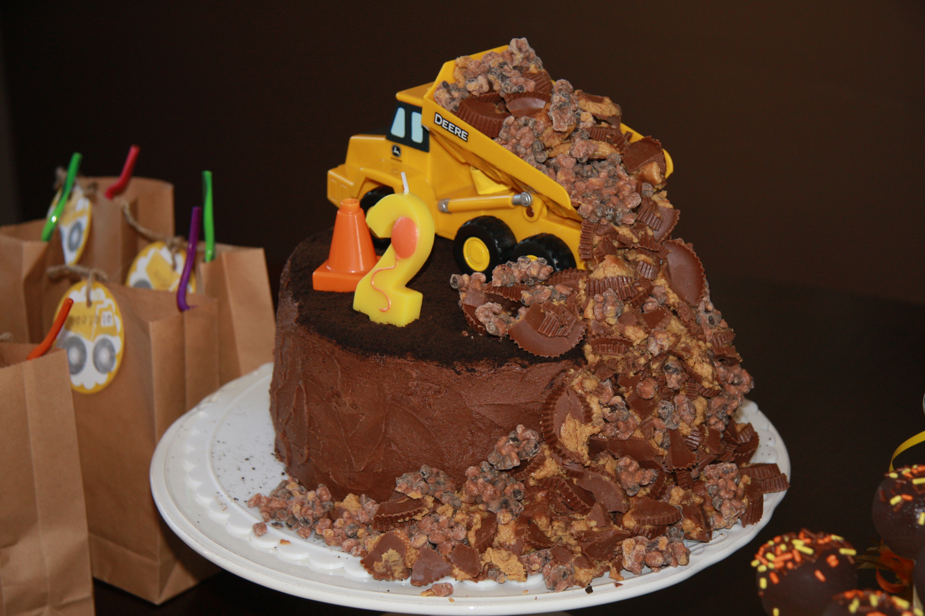 Dump Truck Birthday Cake