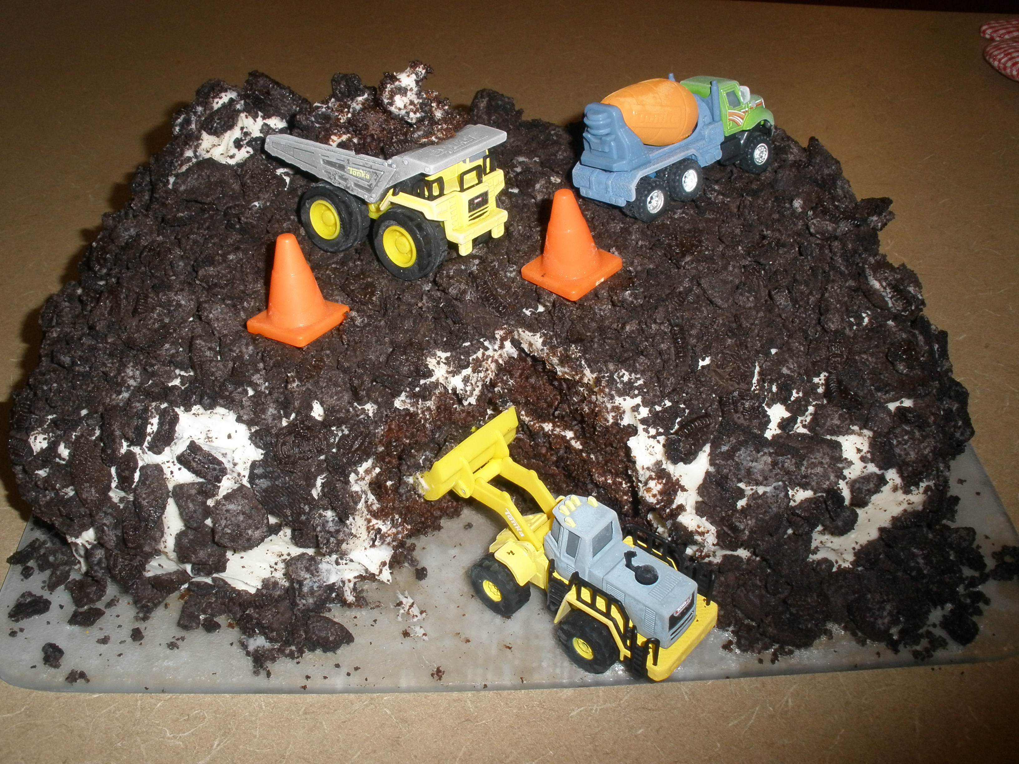 Dump Truck Birthday Cake