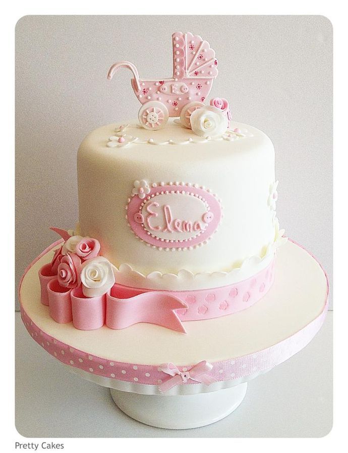 Elegant Baby Shower Cake