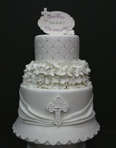 Elegant Baptism Cakes Ideas