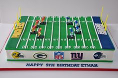 Football Field Birthday Cake