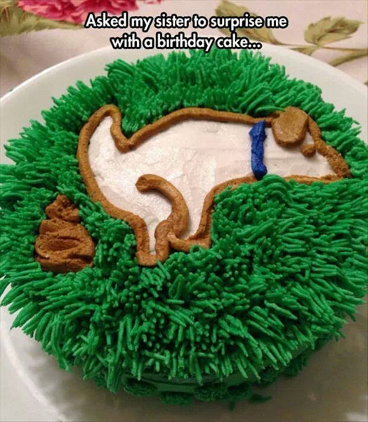 Funny Surprise Birthday Cake