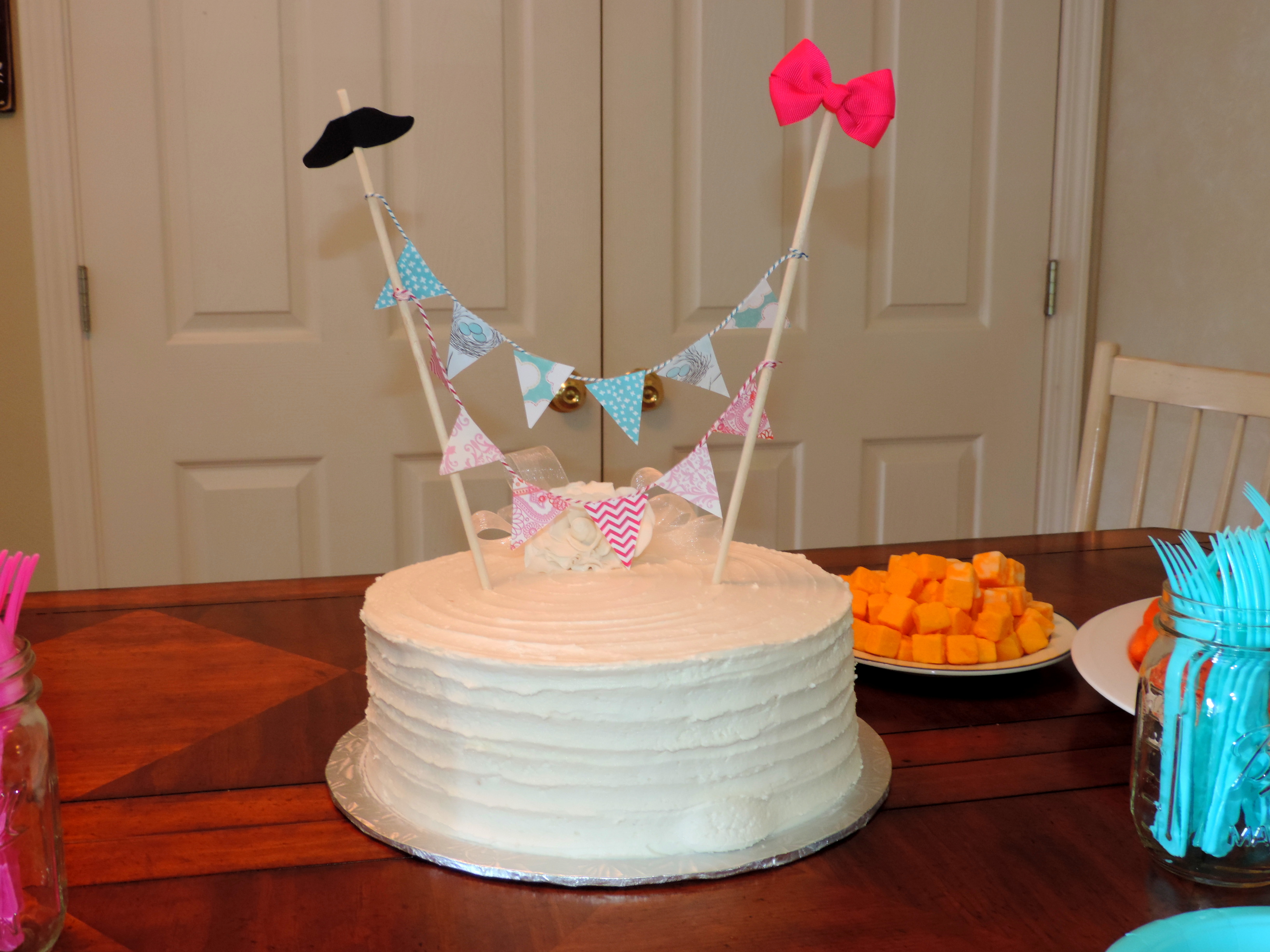 Gender Reveal Cake Bunting