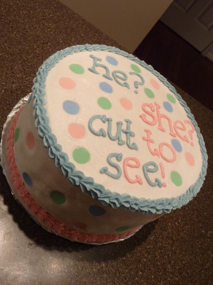 Gender Reveal Cake