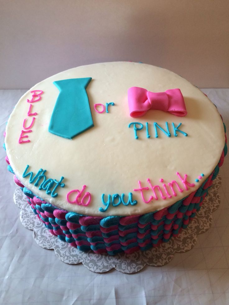 Gender Reveal Cake