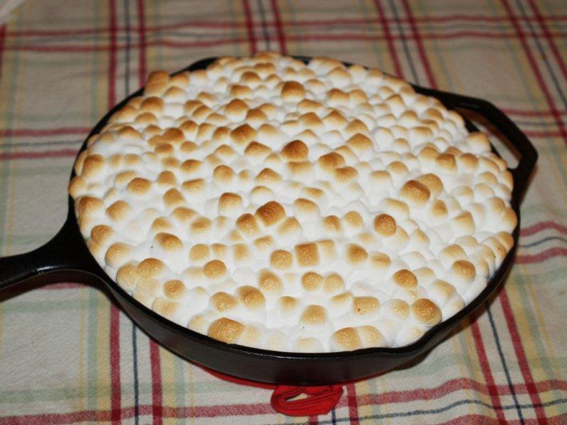 Gingerbread S'mores Cake