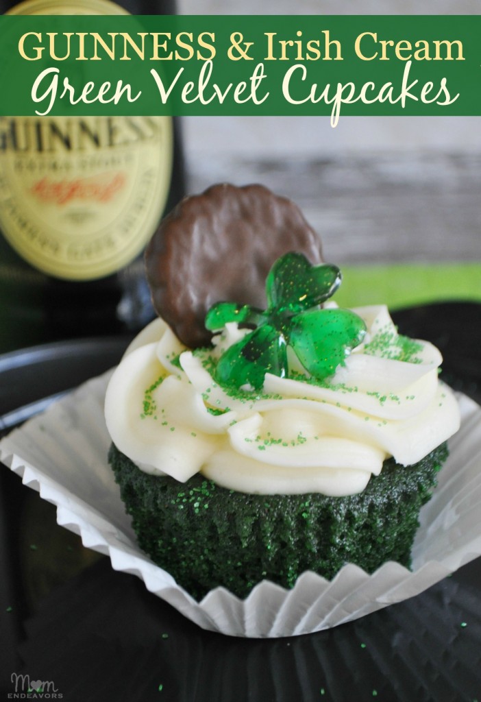 Guinness and Irish Cream Cupcakes