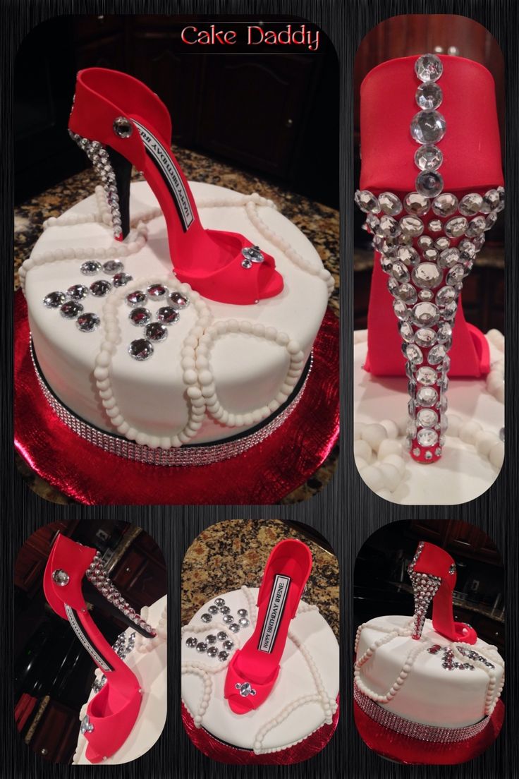 Happy Birthday Bling Cakes Red