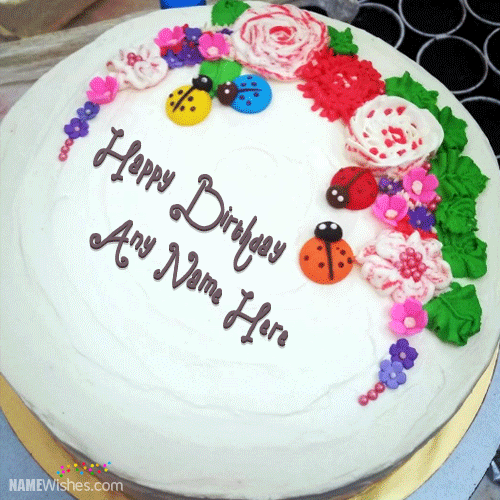 Happy Birthday Cake with Name