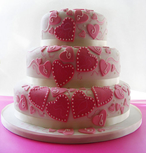 11 Photos of Pink Heart Shaped Cakes