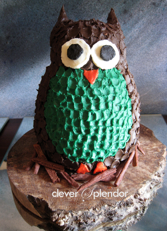 Hoot Owl Birthday Cake