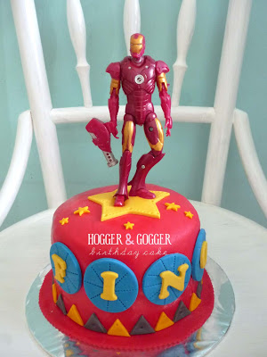 Iron Man Birthday Cake