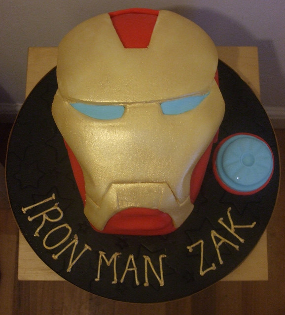 Iron Man Happy Birthday Cake