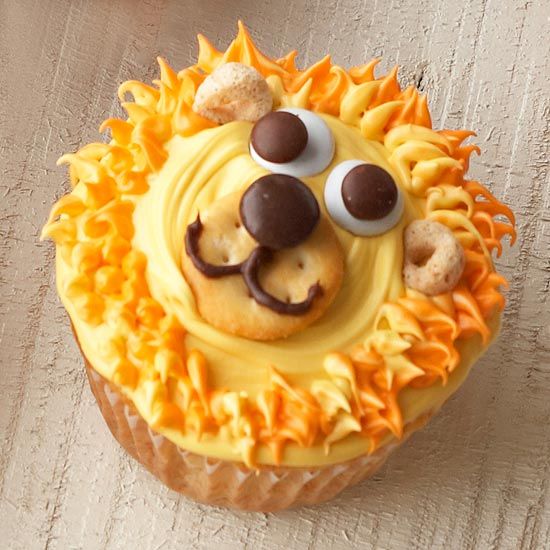 Lion Cupcakes for Kids