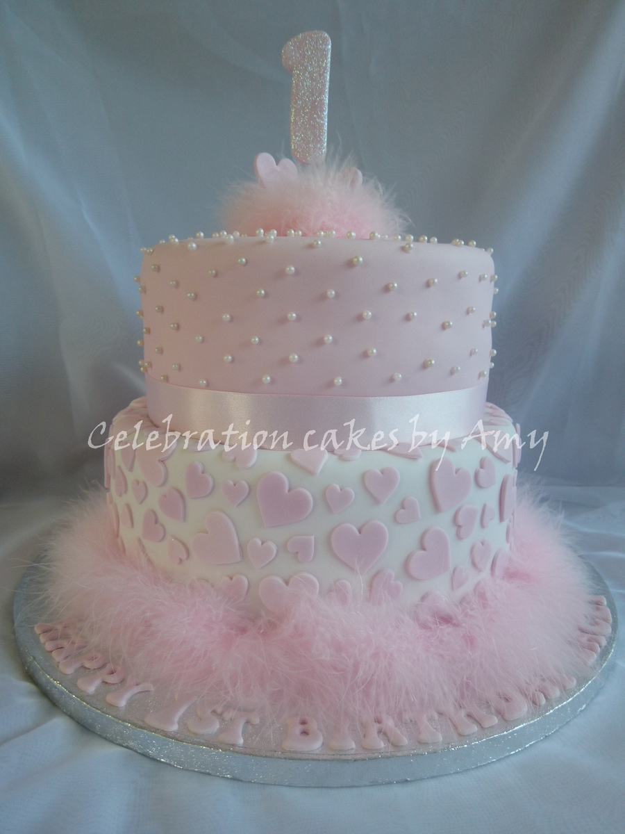 Little Girls 1st Birthday Cake