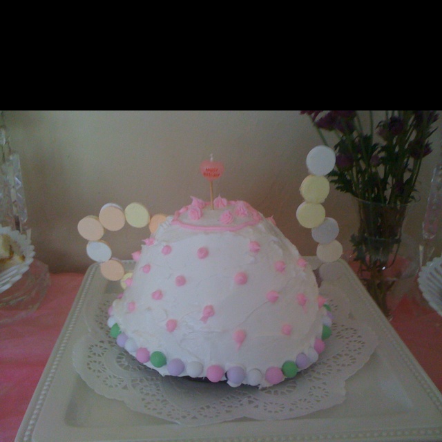 Little Girls Tea Party Birthday Cake