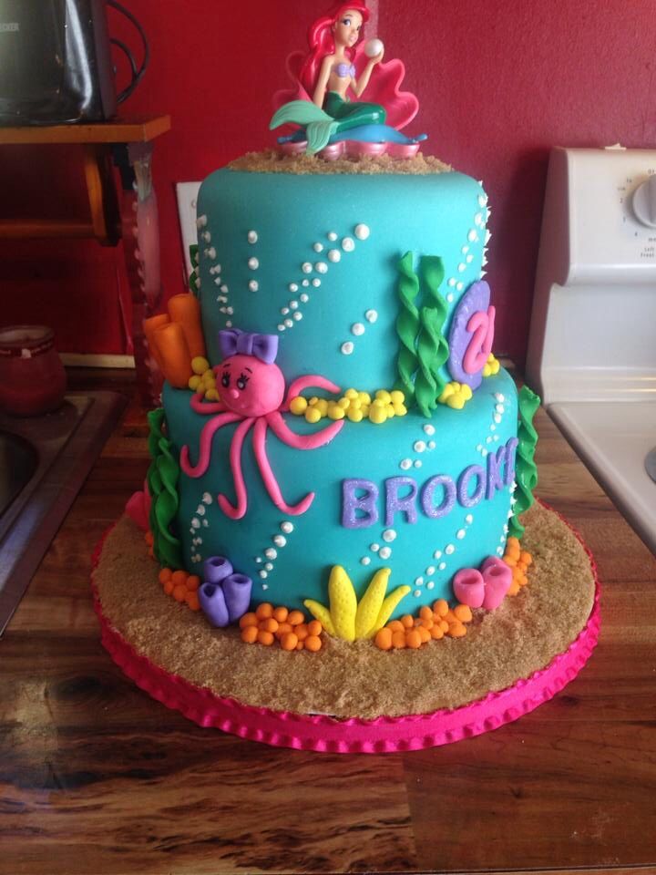 12 Photos of Mermaid Cakes Pinterest Birthdays