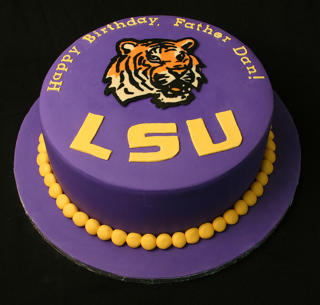 LSU Birthday Cake