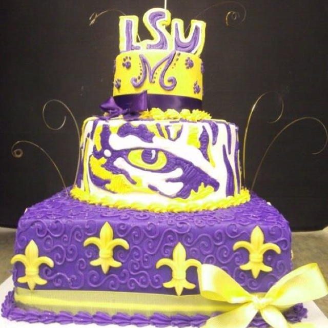 LSU Birthday Cake