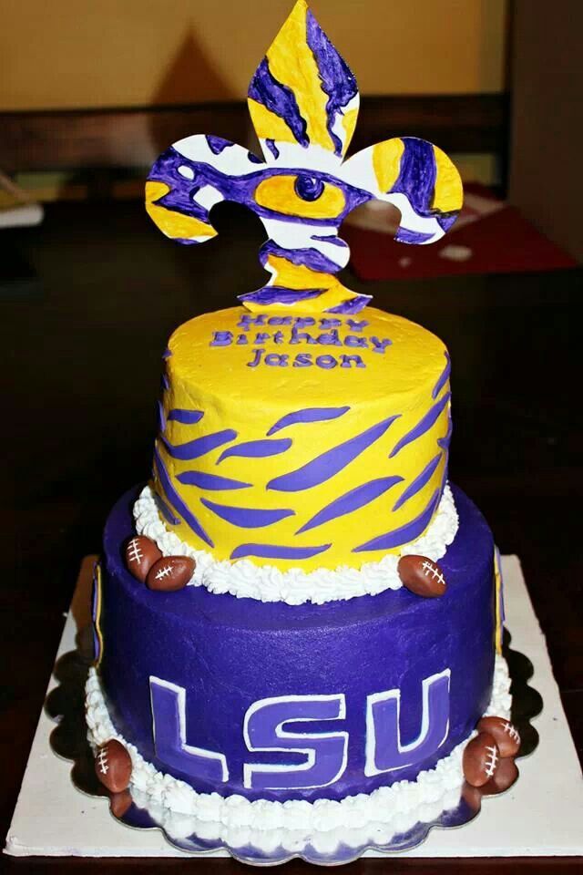 LSU Birthday Cake