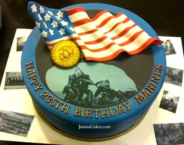 Marine Corps Birthday Cake