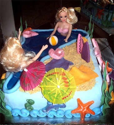 Mermaid Barbie Birthday Cake for Lucy