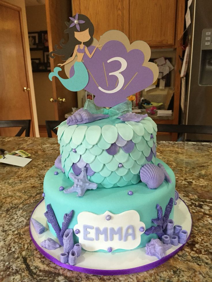 Mermaid Birthday Party Cake