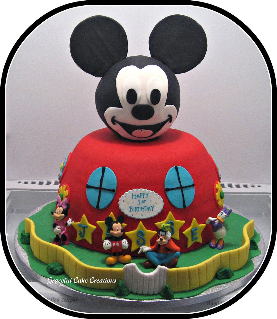 Mickey Mouse Birthday Cake