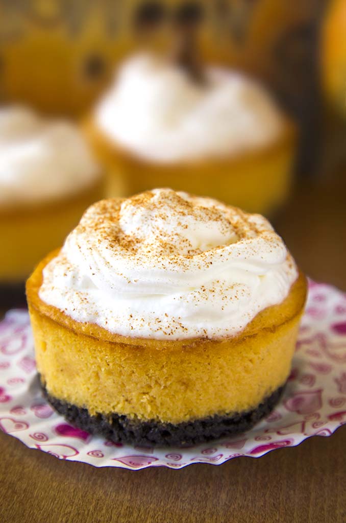 Mini Pumpkin Oreo Cheesecake Recipe