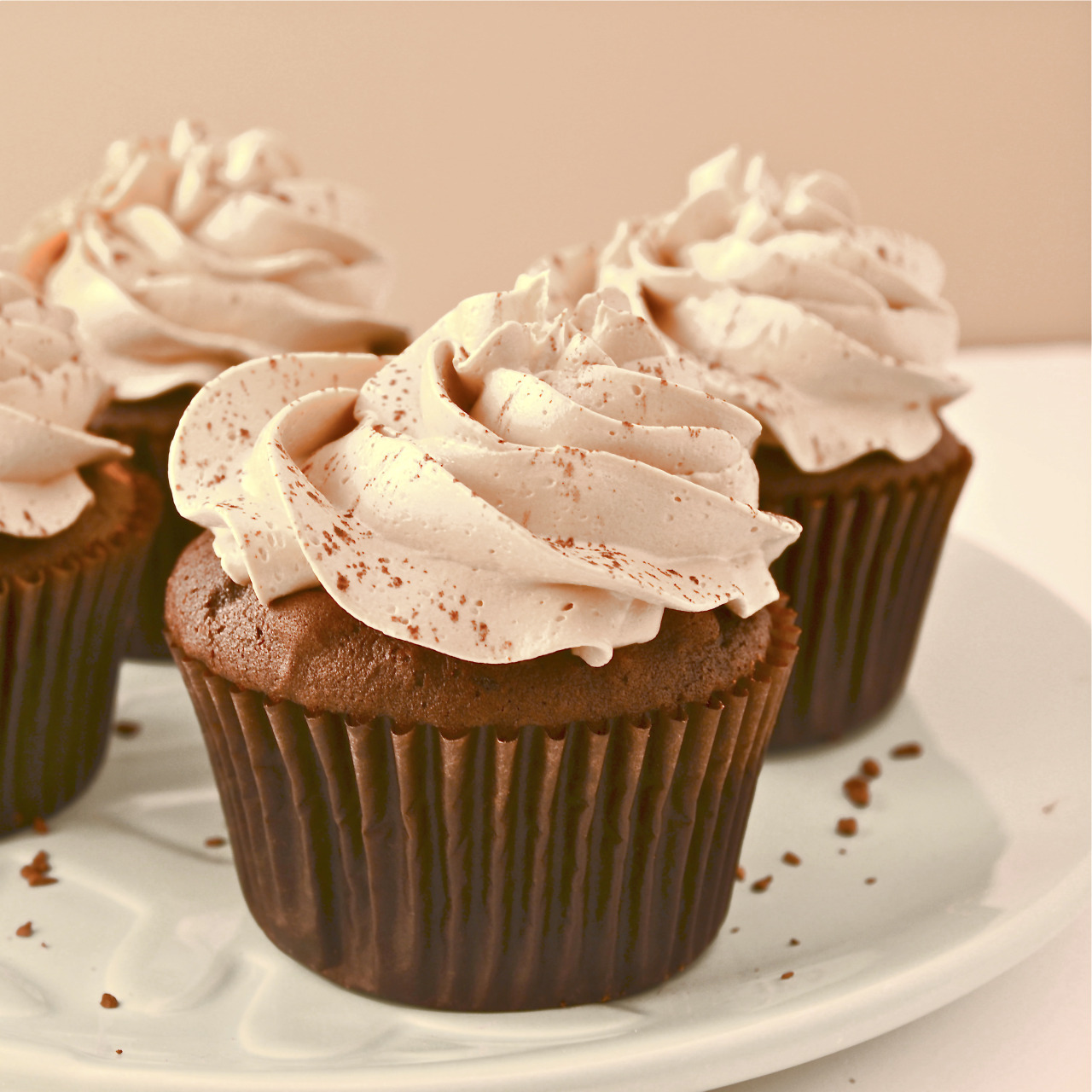 Mocha Caramel Filled Cupcakes