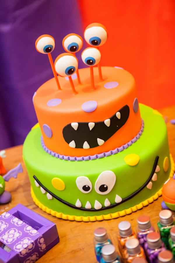 Monster Birthday Party Cake