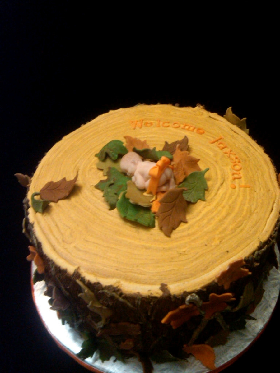 Mossy Oak Camo Baby Shower Cake