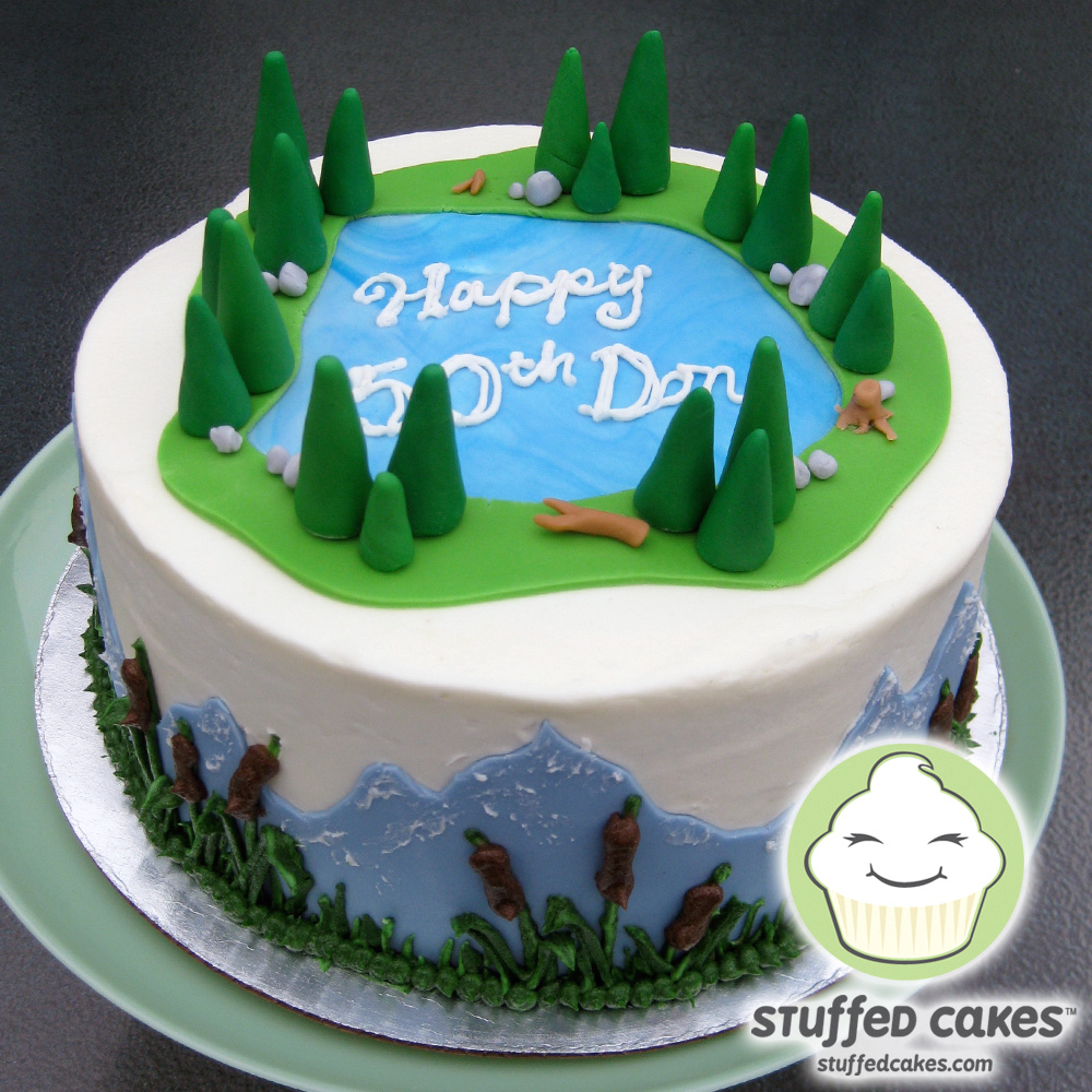 Mountain Birthday Cake