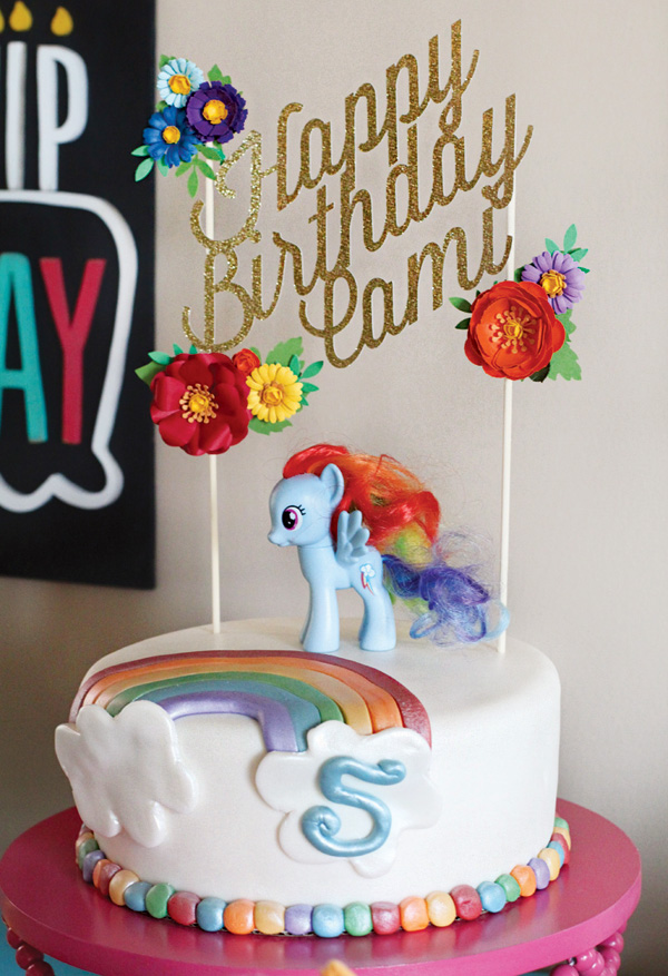 My Little Pony Rainbow Dash Birthday Cake