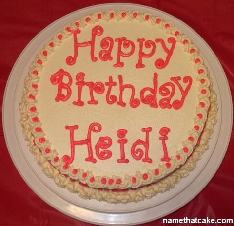 Name On Birthday Cake