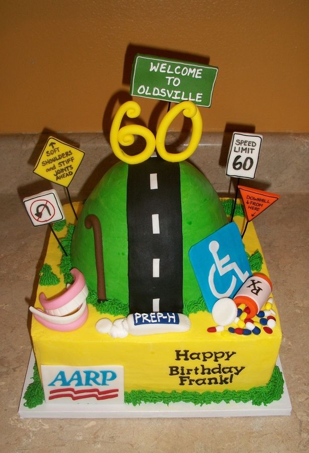 Over the Hill 40th Birthday Cake