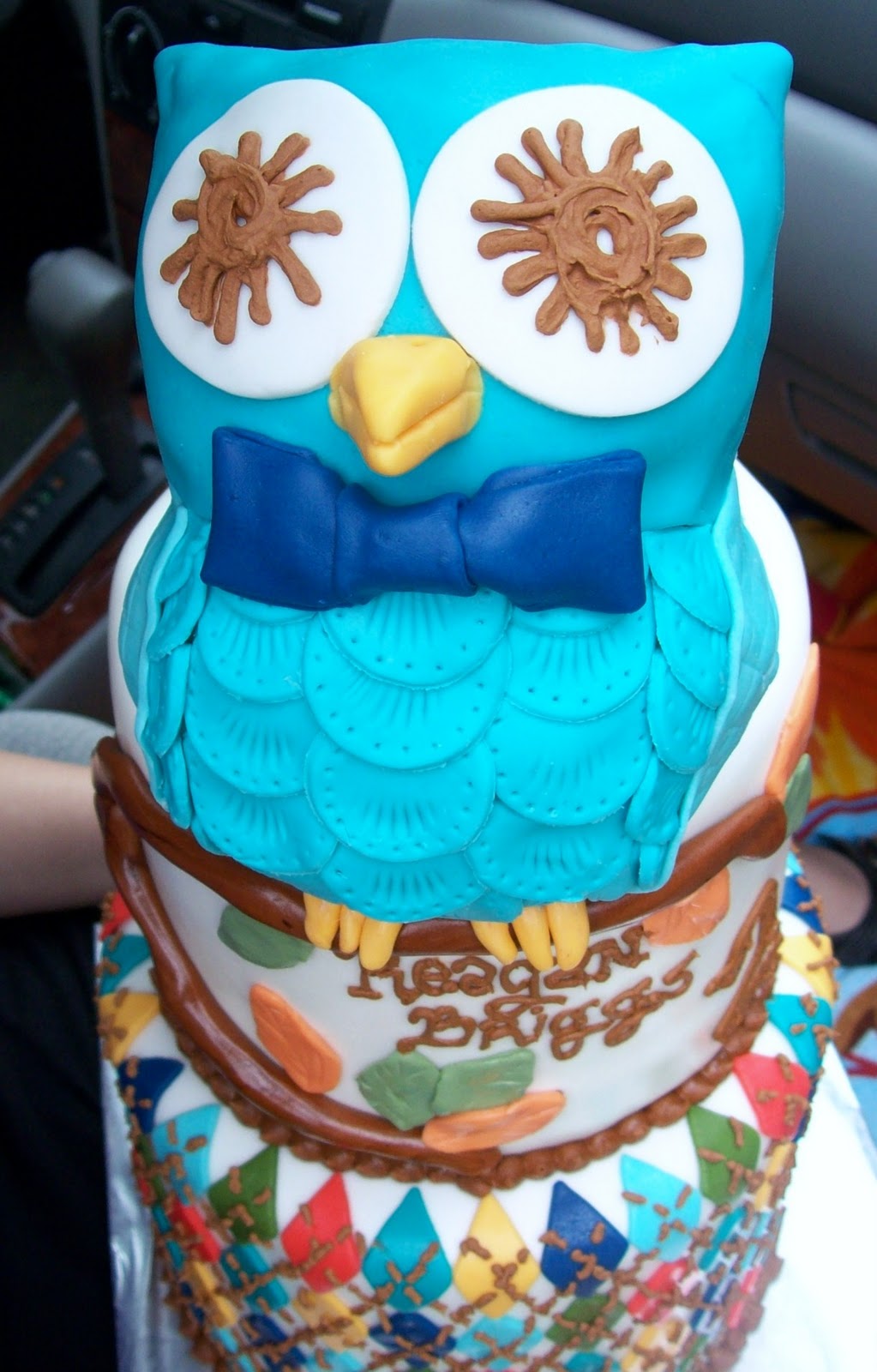 Owl 2nd Birthday Cake