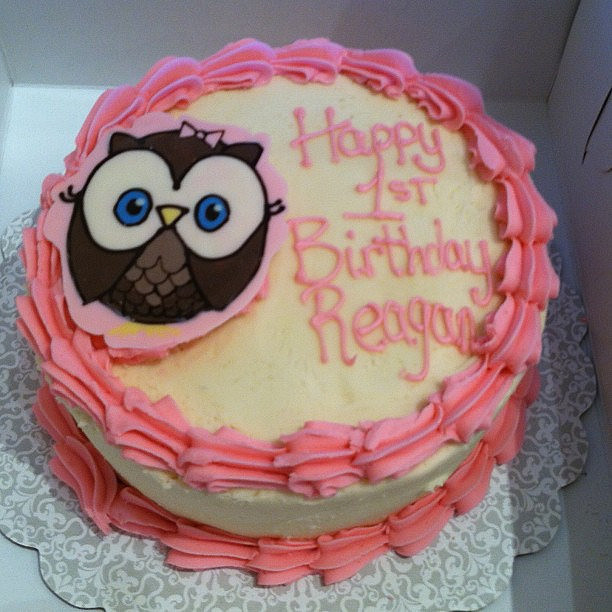 Owl Birthday Cake