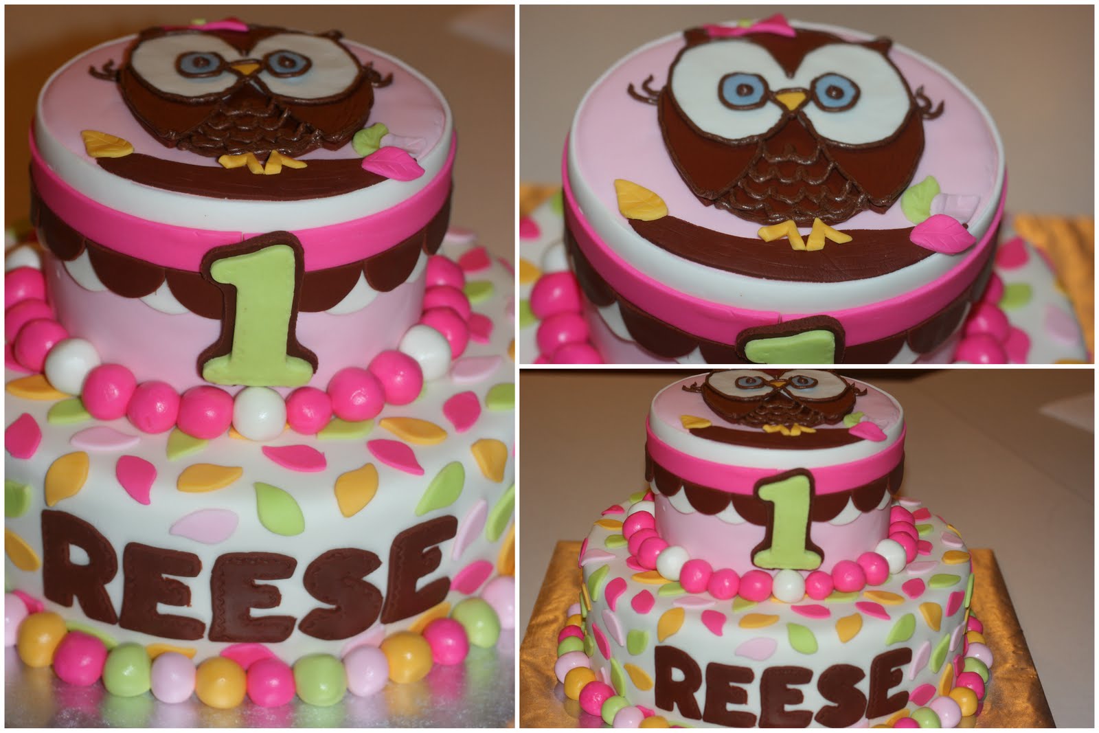 Owl Birthday Cake