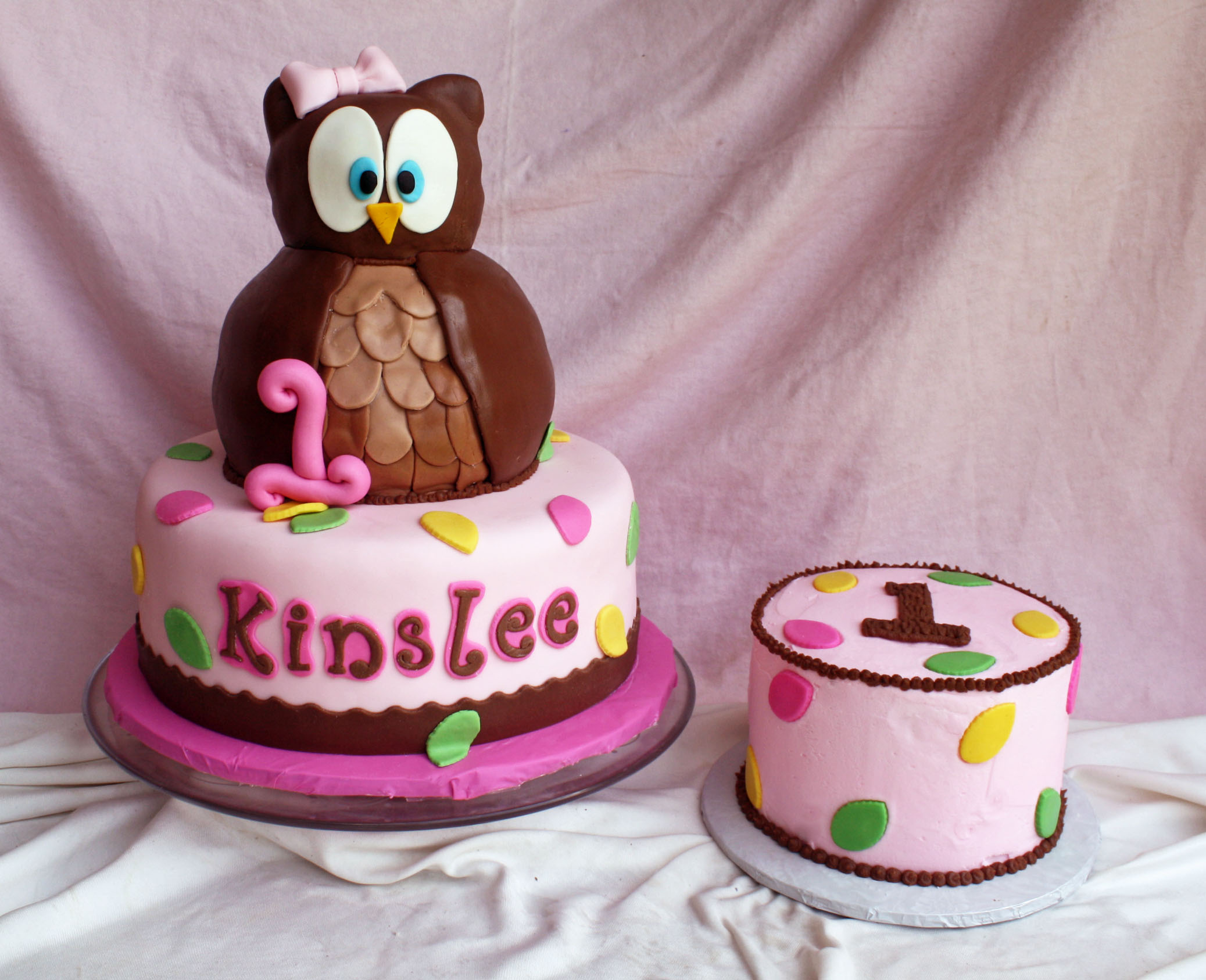 Owl Birthday Smash Cake