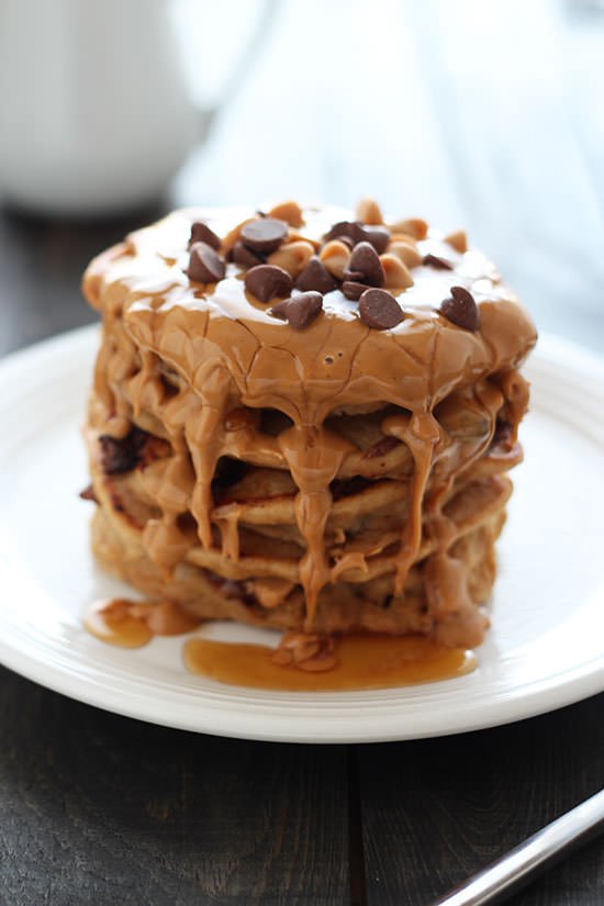 Peanut Butter Cup Pancakes