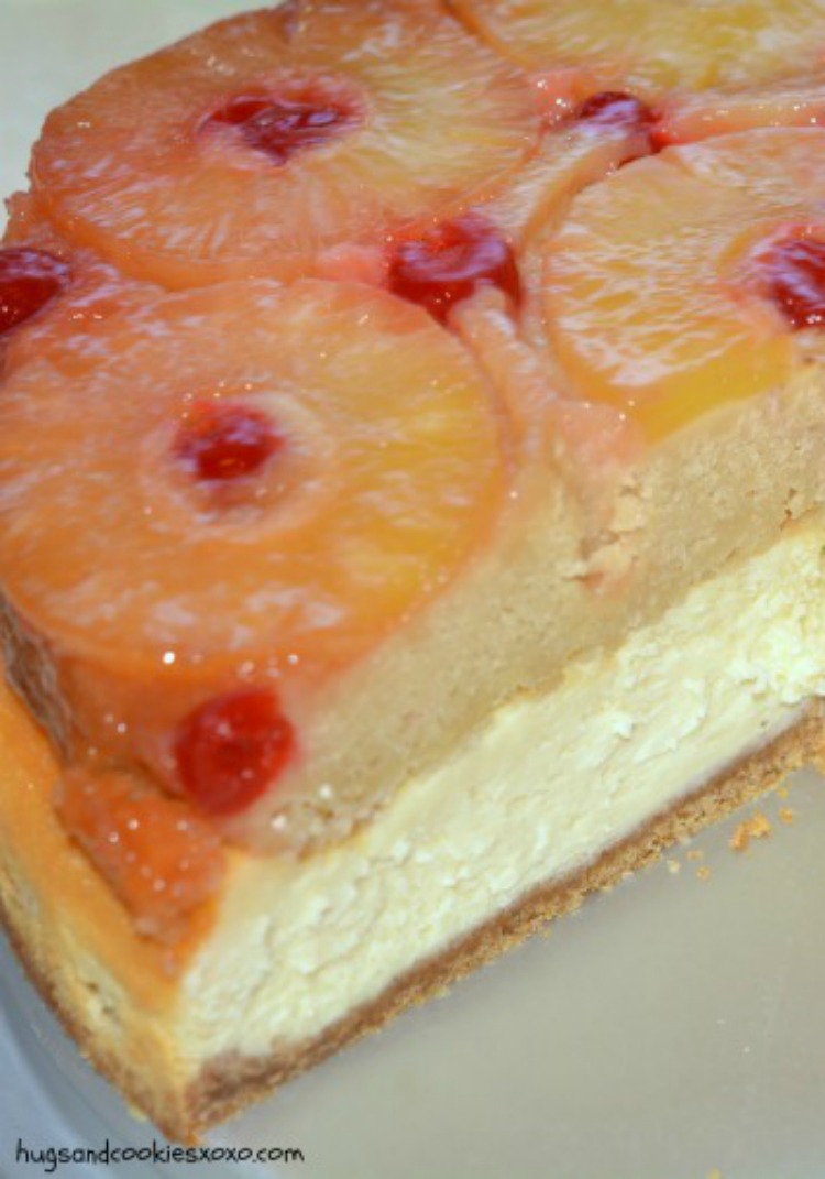 Pineapple Upside Down Cake Cheesecake