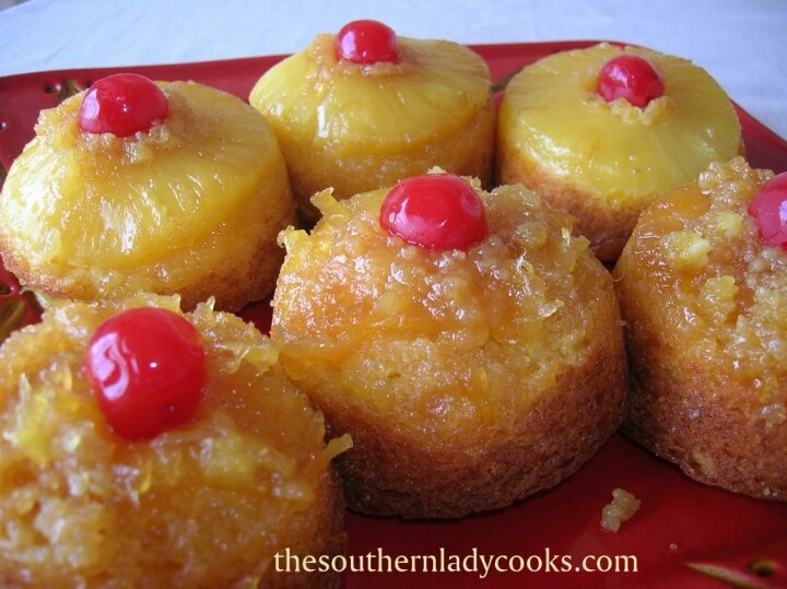 Pineapple Upside Down Cupcakes