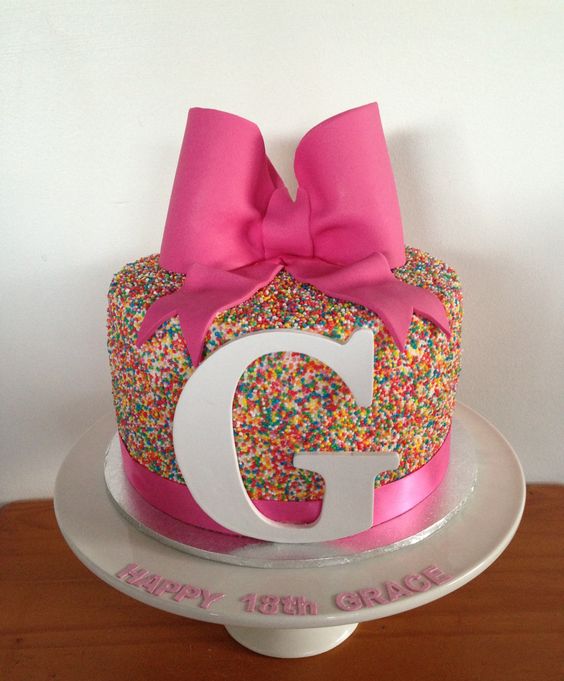 11 Photos of Bow Shaped Cakes Tall