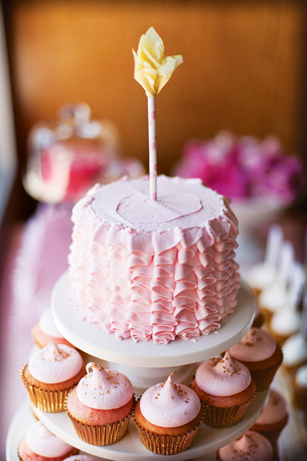 Pink Birthday Cake for Little Girl