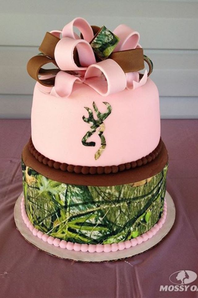 Pink Camo Browning Cakes for Girls